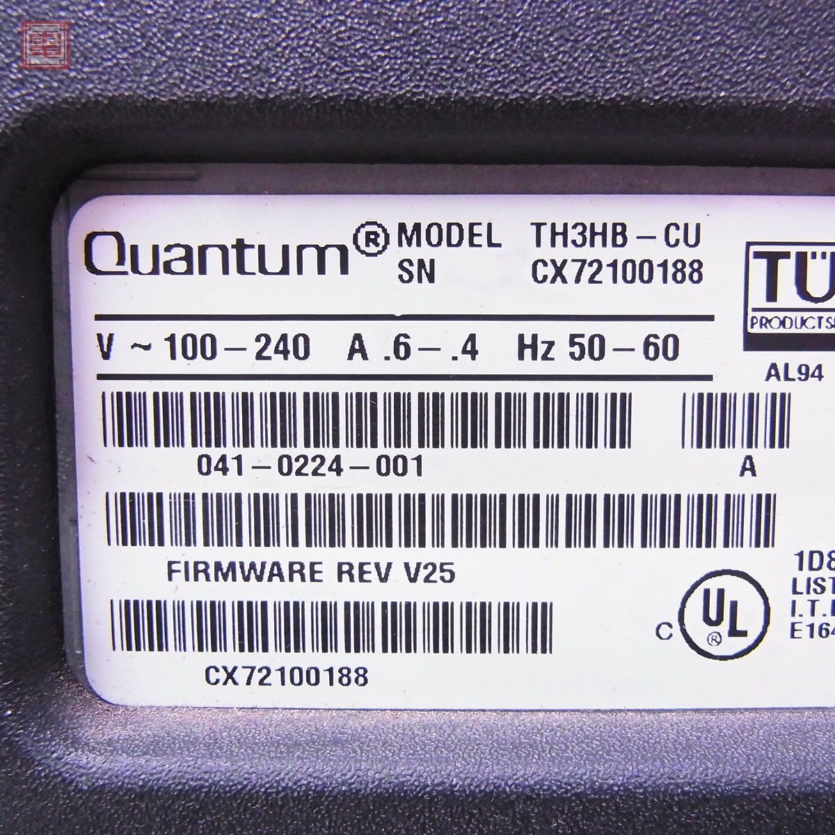 Quantum tape drive DLT 2500 XT (TH3HB-CU) tape Library TAPE DRIVE LIBRARYk on tam electrification only verification parts taking .. please [40
