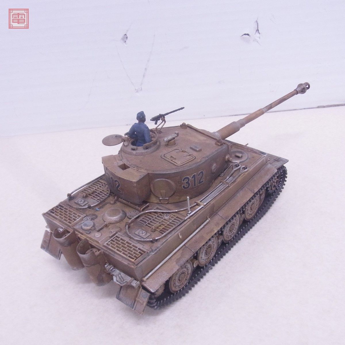  made goods Tamiya other 1/35 Germany -ply tank Tiger I/M247 surge .nto* yoke self-propulsion anti-aircraft tank other together 8 point set damage have Junk [40