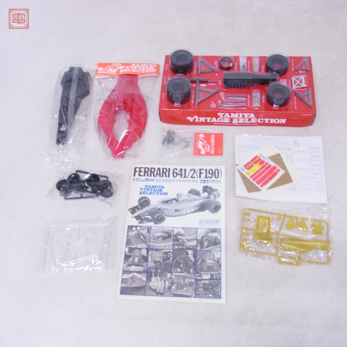 未組立 タミヤ 1/12 フェラーリ641/2 (F190) ビッグスケールシリーズ No.25 ビンテージセレクション ITEM 12027 TAMIYA FERRARI【40の画像3