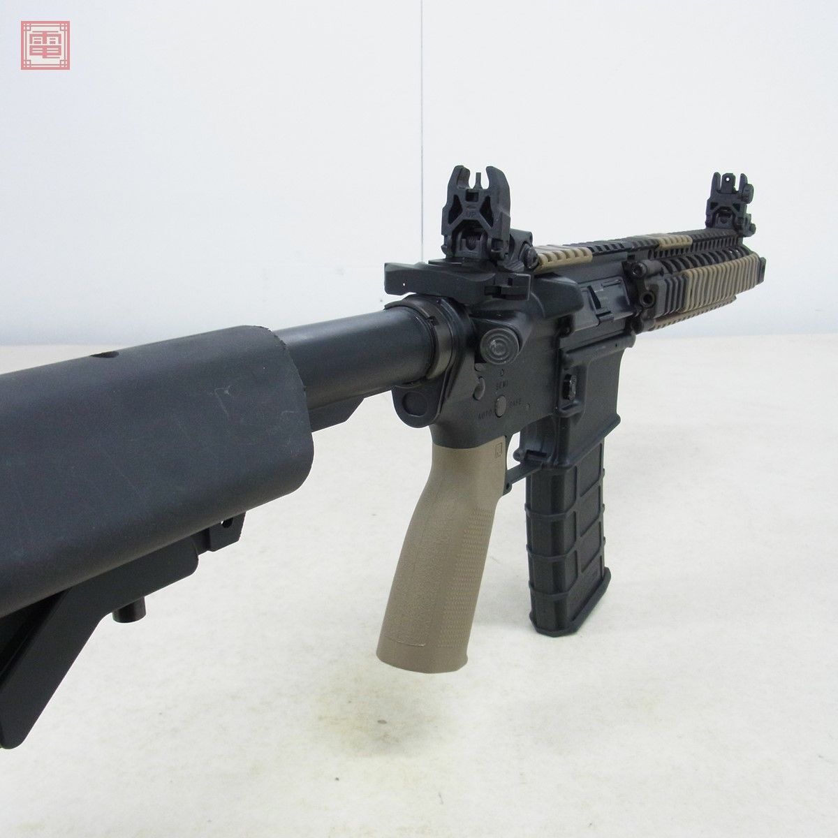 GHK ガスブロ MK18 MOD1 カスタム M4 スペアマガジン付 GBB ブローバック 現状品【40の画像10