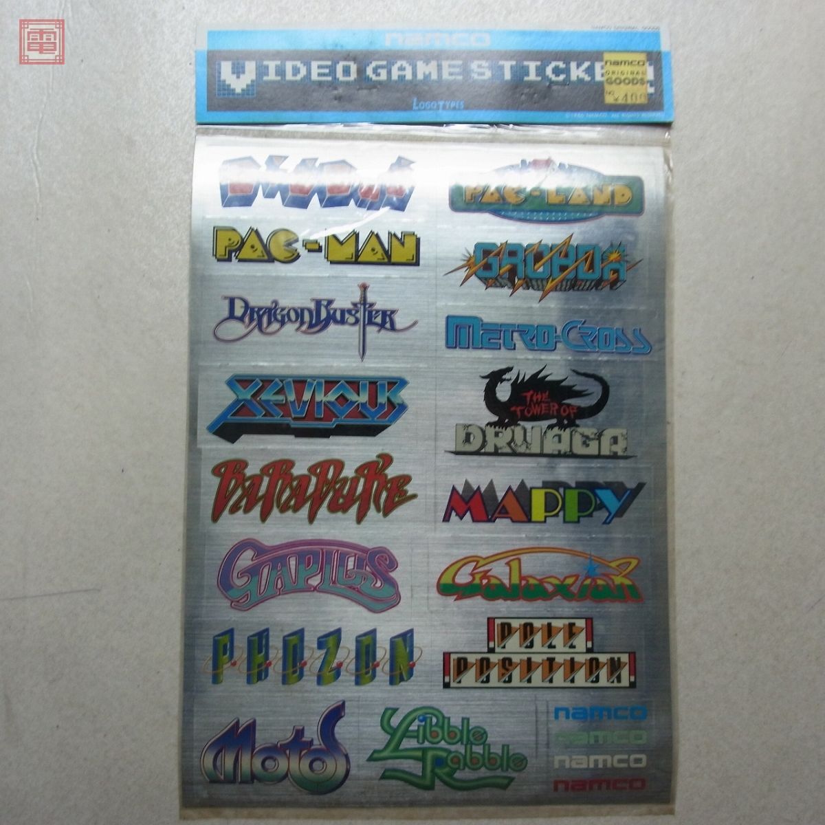  sticker Namco /NAMCO that time thing retro game [PP