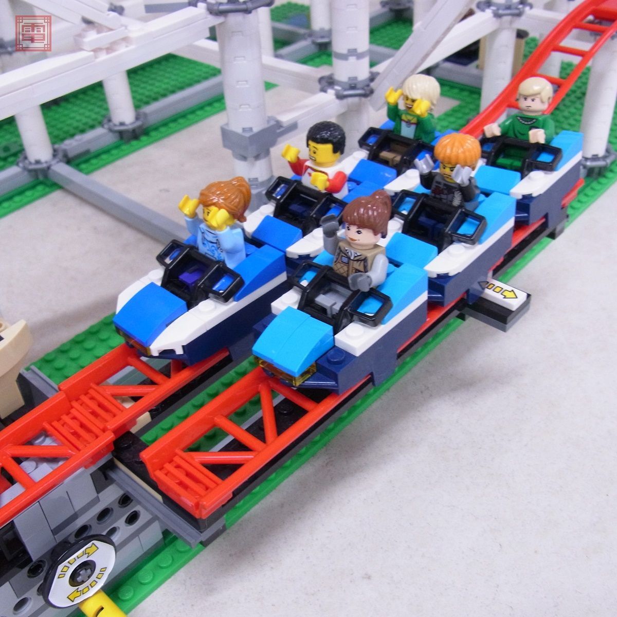 組立済 レゴ 10261 絶叫ローラーコースター LEGO Roller Coaster 欠品不明 ジャンク 動作確認済【SJ_画像9