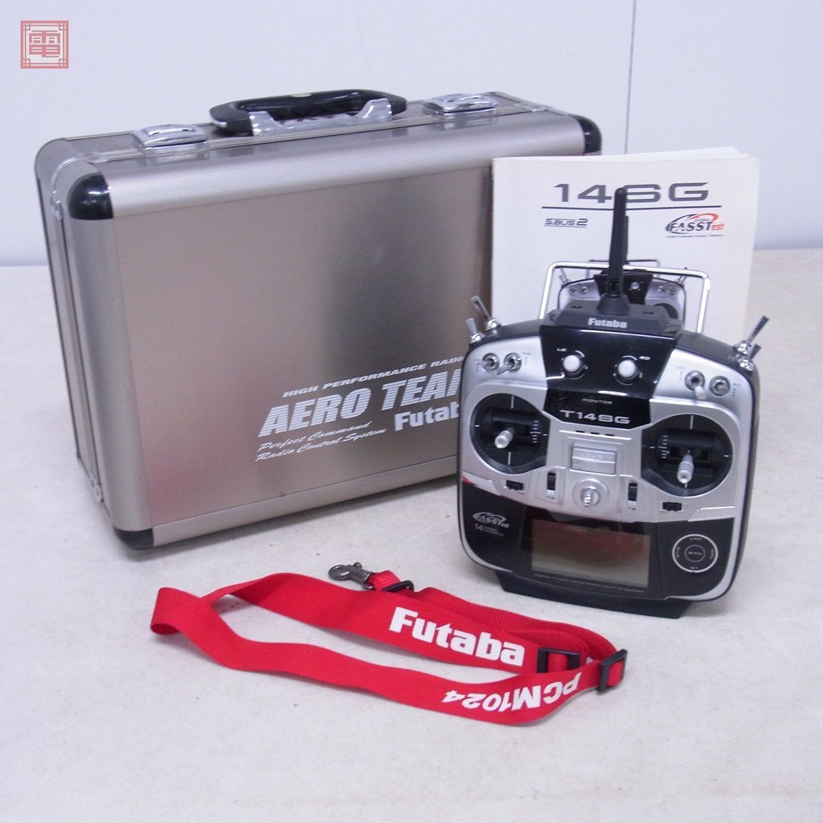 フタバ T14SG 2.4GHz プロポ 通電のみ確認 ケース付き 現状品 Futaba 送信機 ラジコン 【20_画像1