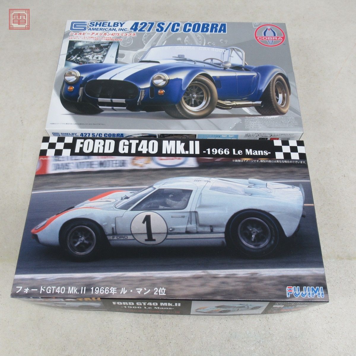  not yet constructed Fujimi 1/24she ruby american 427S/C Cobra / Ford GT40 Mk.II 1966 year ru* man 2 rank total 2 point set FUJIMI[20