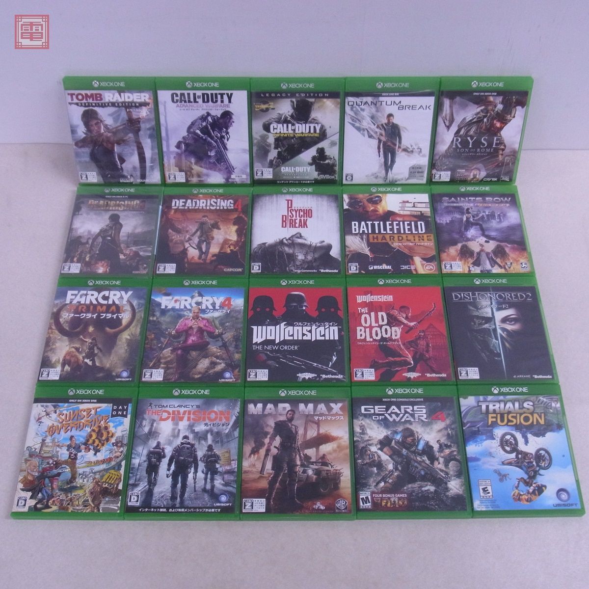 XBOX ONE Tomb Raider Call of Duty QUANTUM BREAK RYSE etc. North America version contains together 20 pcs set box attaching operation not yet verification [20