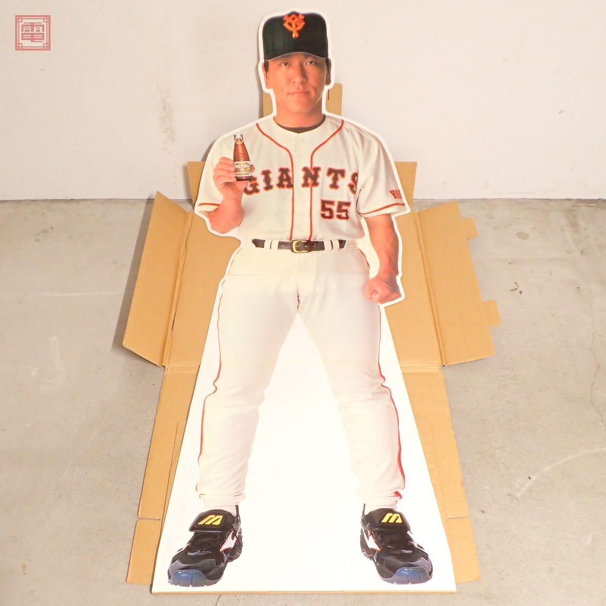 未組立 松井秀喜選手 等身大POP オロナミンC 非売品 サイズ約188×71cm 等身大パネル 販促品 大塚製薬 梱包段ボールレスPOP【FFの画像1