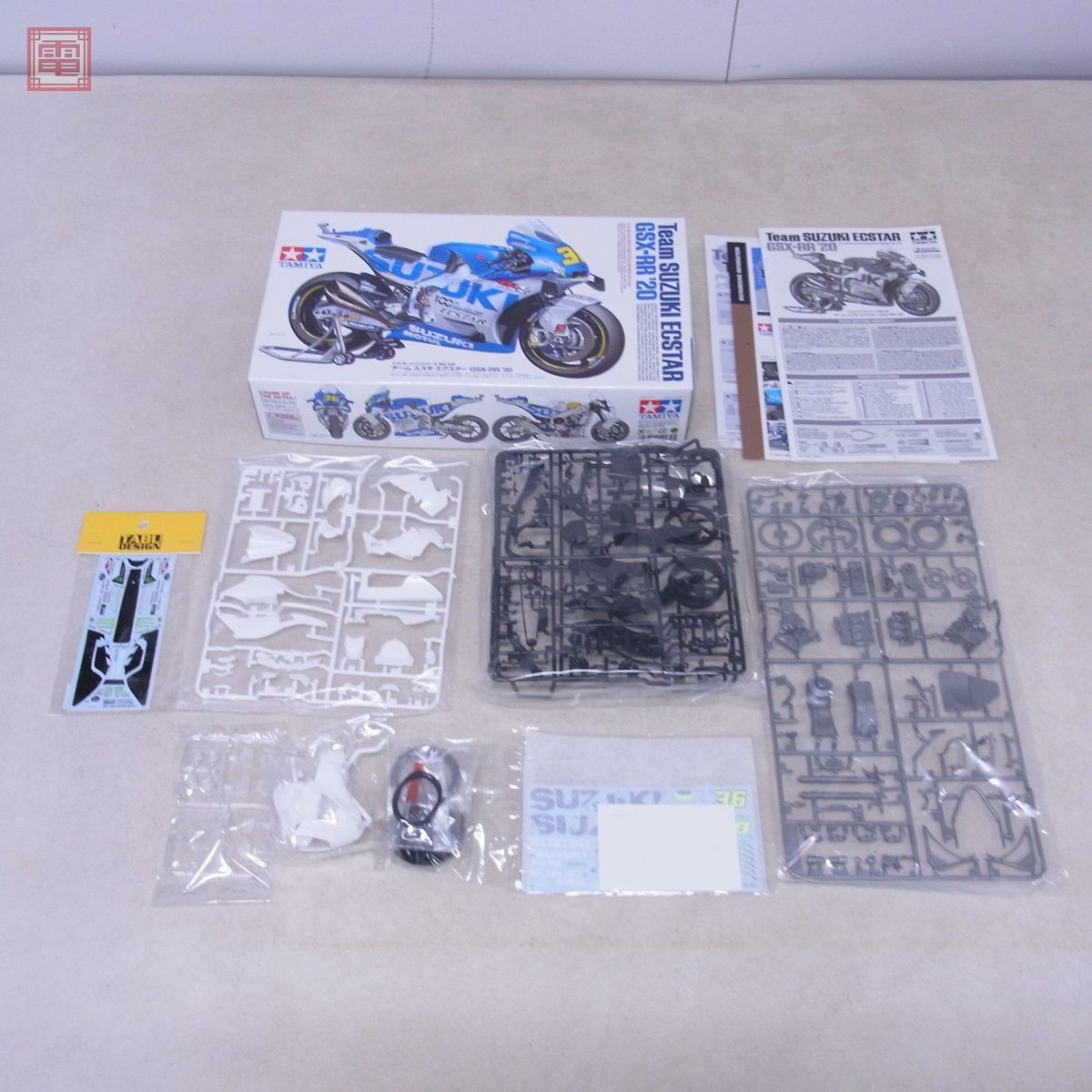 未組立 タミヤ 1/12 カワサキ Ninja ZX-RR/ドゥカティ スーパーレッジェーラ/チーム スズキ エクスター まとめて3点セット おまけ付【20_画像6