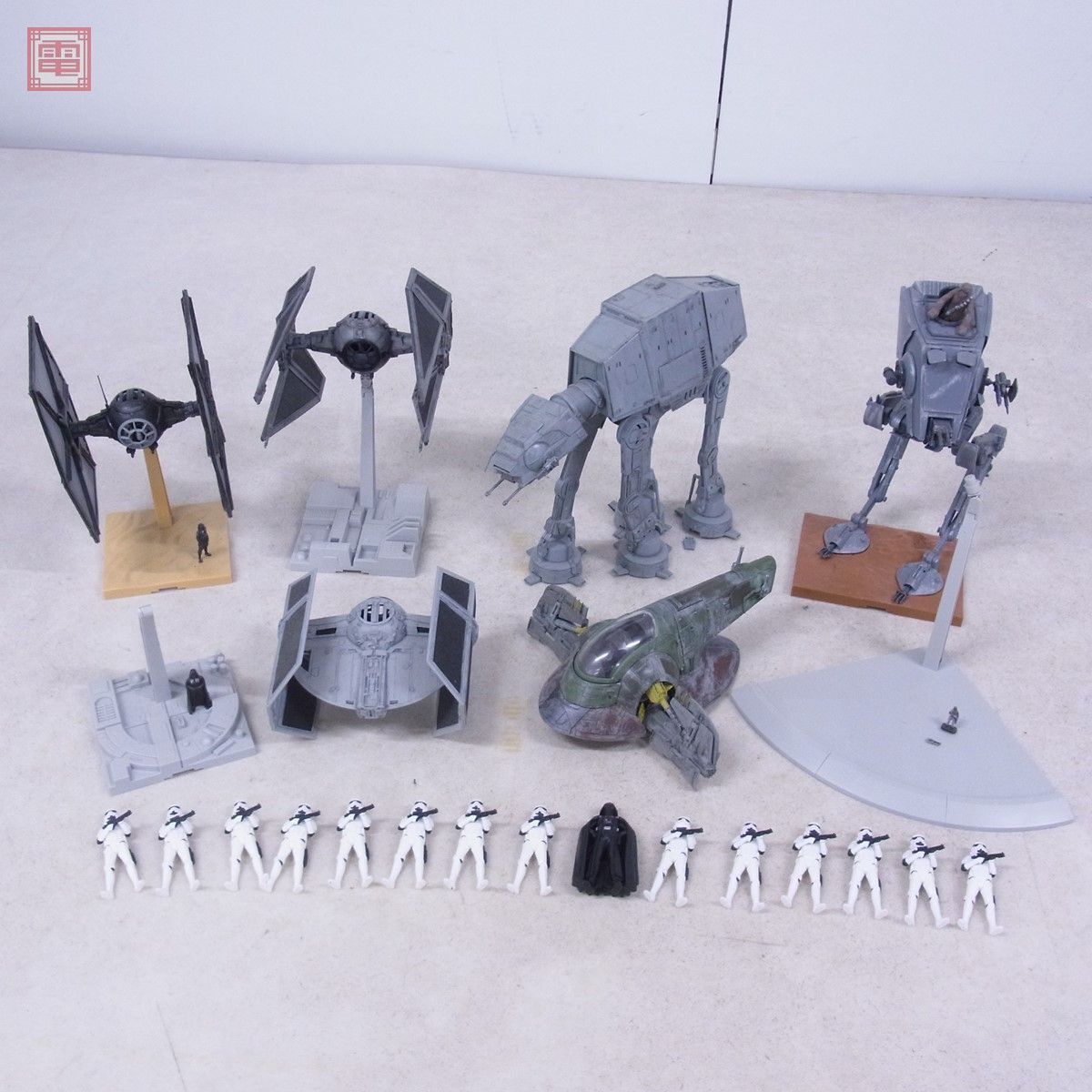  made goods Bandai 1/144 etc. Star Wars attrition -vuI/AT-AT/AT-ST/ Thai * Fighter other together set damage have present condition goods BANDAI STAR WARS[20