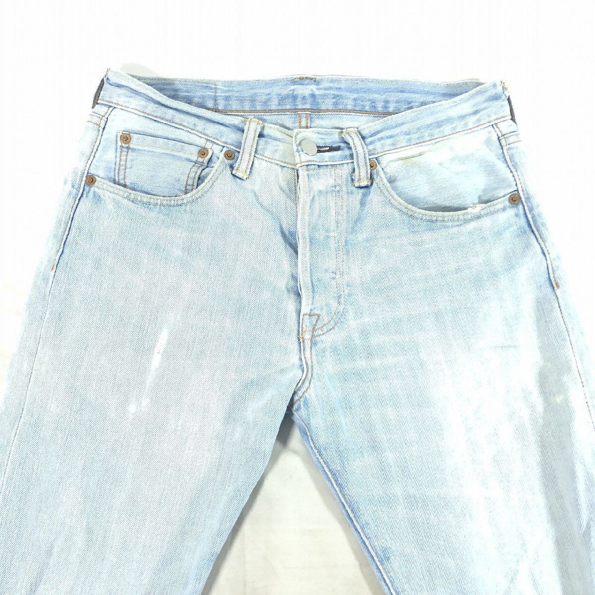 ★■LEVI’Sリーバイス《中古▲》テーパード501デニムジーンズW28L32_画像4