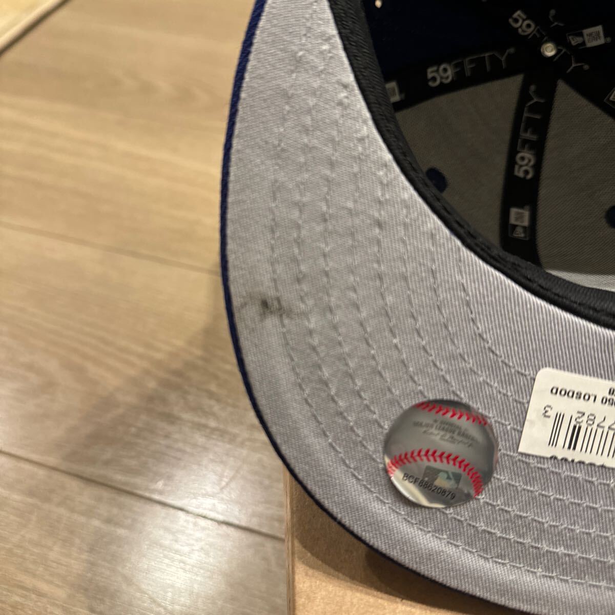 サイズ7-5/8 ウール製 ニューエラ ロサンゼルス ドジャース 59FIFTY キャップ 帽子 New Era LA Dodgers 大谷翔平 MLB 5950 ブルー Padres_画像6