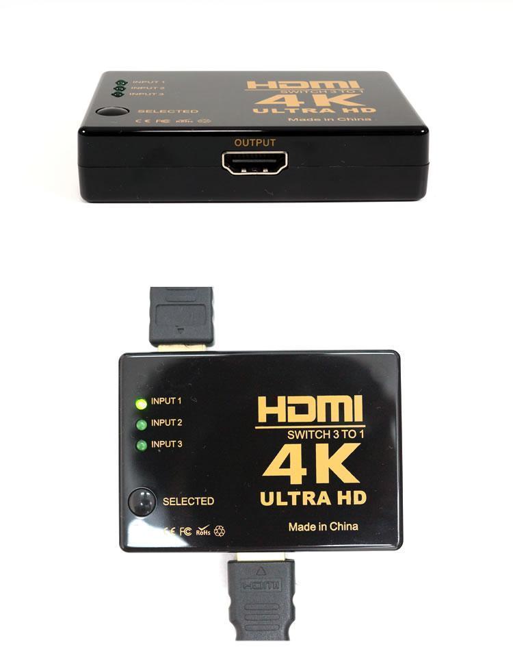 HDMI セレクター 4K対応 3入力1出力 電源不要 手動切替 3ポート 切替器 ゲーム機 パソコン テレビ モニター ポスト投函 送料300円_画像6