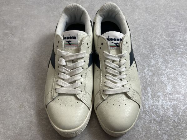 diadora◆GAME L LOW レザー スニーカー ホワイト ネイビー◆ディアドラ◆23.5㎝_画像2