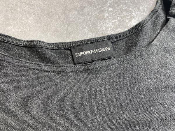 EMPORIO ARMANI◆春◆変形アシンメトリーデザイン しっとり柔らかリヨセル◎ カットソー ワンピース ◆サイズIT38◆エンポリオアルマーニ_画像3