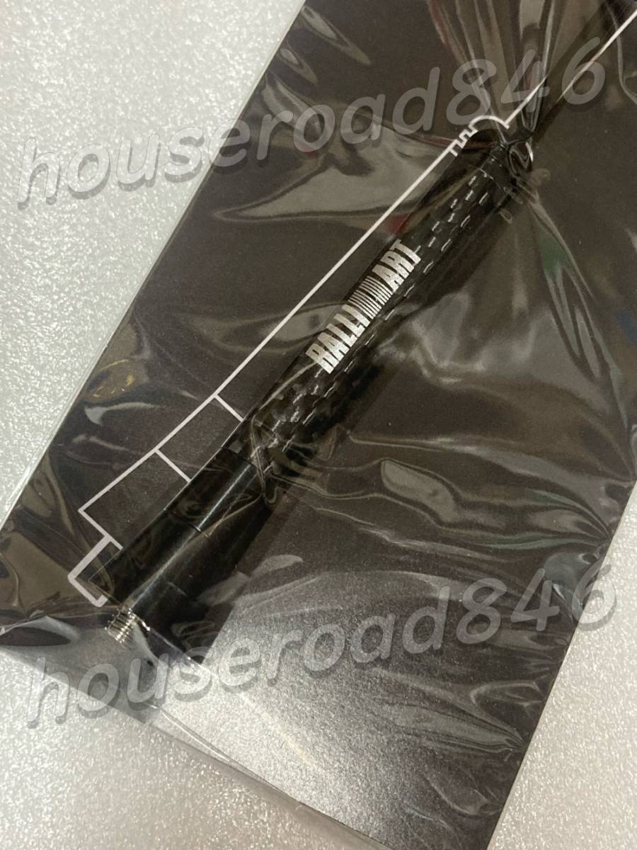 新品 正規品 RALLIART ショートアンテナ ラリーアート ショートアンテナ カーボン ブラック RALLIART SHORT ANTENNA JDM_画像2