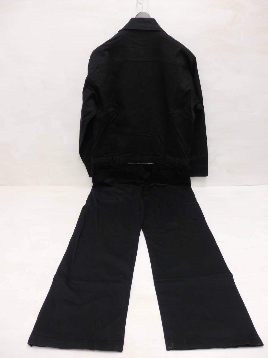 mf59) Dickies ディッキーズ ストレッチツイルツナギ ブラック D-726 Lサイズ 作業着 作業服_画像2