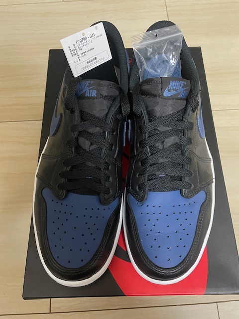 【美中古】US9.5 NIKE AIR JORDAN 1 RETORO LOW OG/ナイキ エア ジョーダン1 CZ0790 041 27.5cm BLACK MYSTIC NAVY-WHITE_画像2