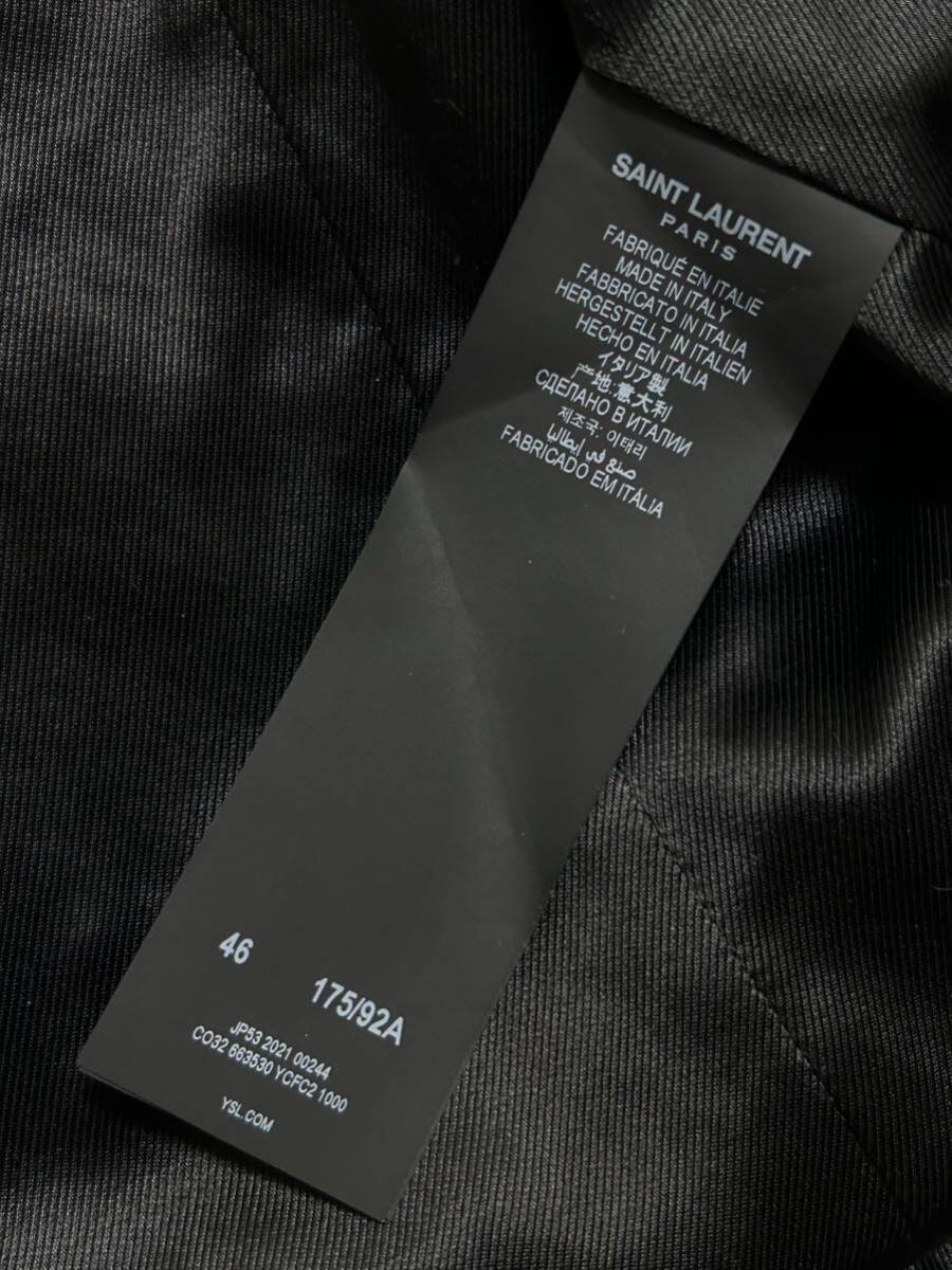 サンローランパリ 21AW レザーコート 46 アンソニー ヴァカレロ レザージャケット ロングコート キムタク着 saint laurent SENSE掲載の画像4