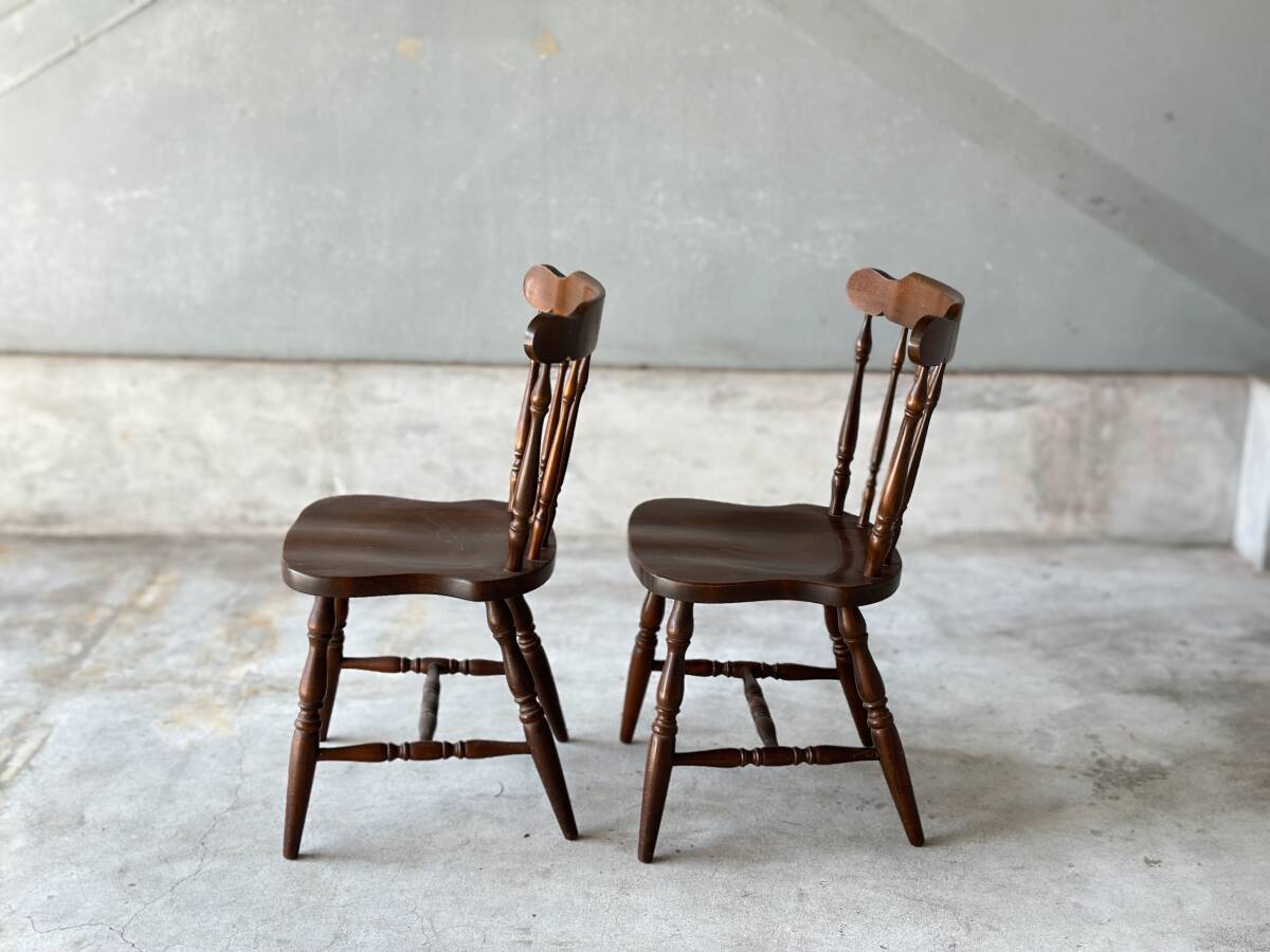  старый мебель стул стул Vintage интерьер дисплей дерево. стул комплект пара Vintage мебель 2 ножек комплект стул 