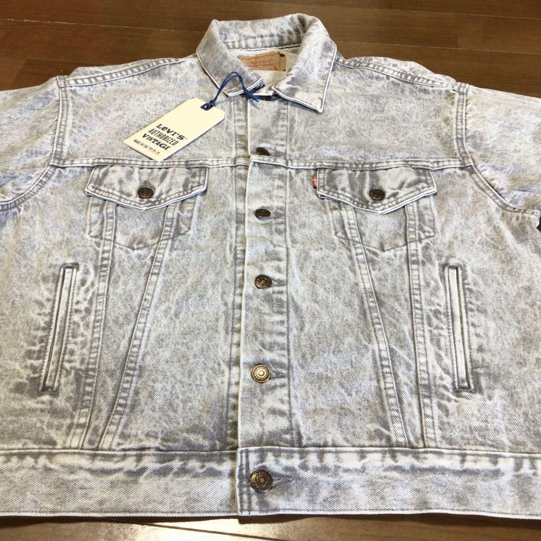 限定USA製リーバイス70507 Gジャン(L)身幅59cmブラックケミカル 限定USA製リーバイス70507 Gジャン(L)身幅59cmブラックケミカル