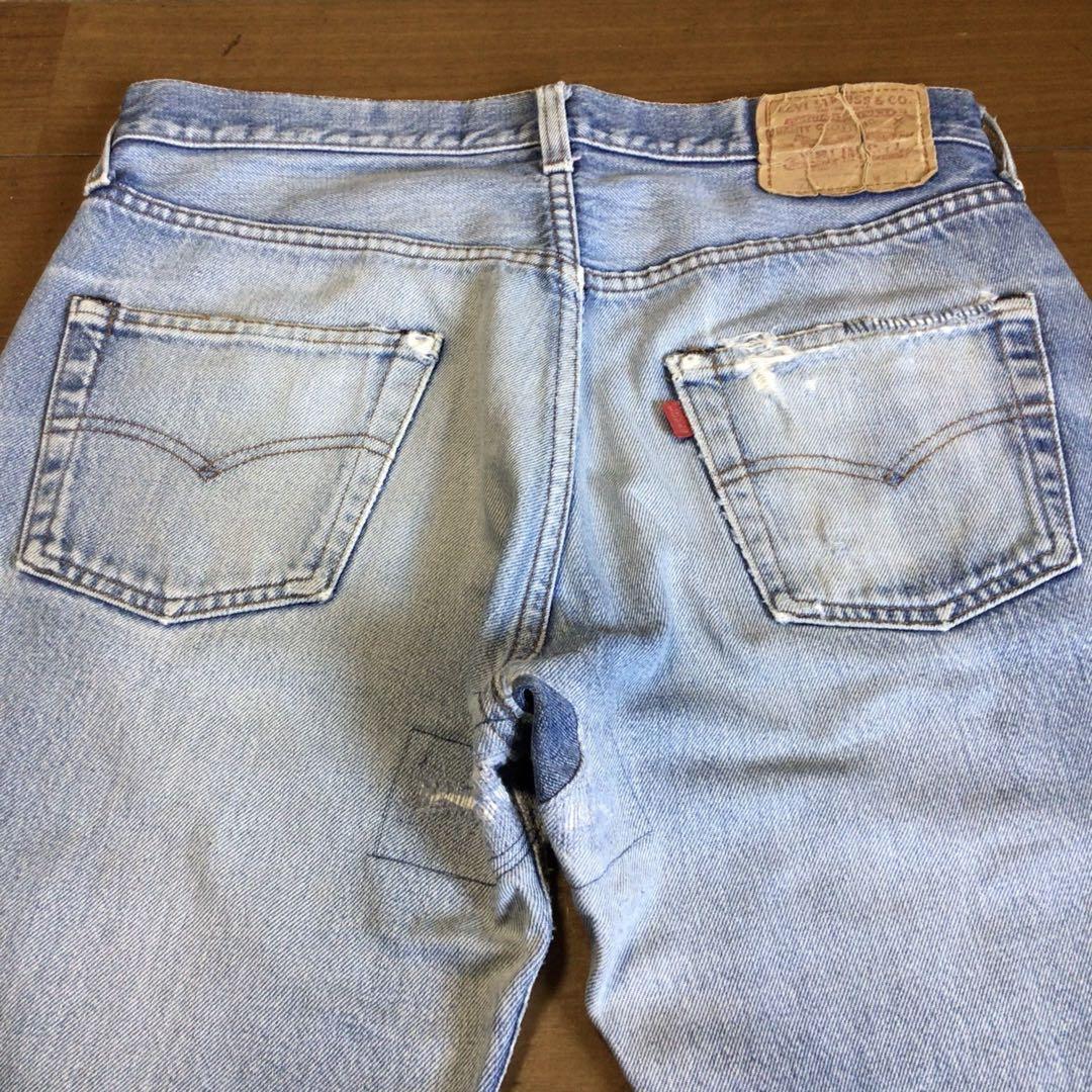 80sUSA製リーバイス501 赤耳 W33 股下78cm 裾チェーン 黒カン 80sUSA製リーバイス501 赤耳 W33 股下78cm 裾チェーン 黒カン