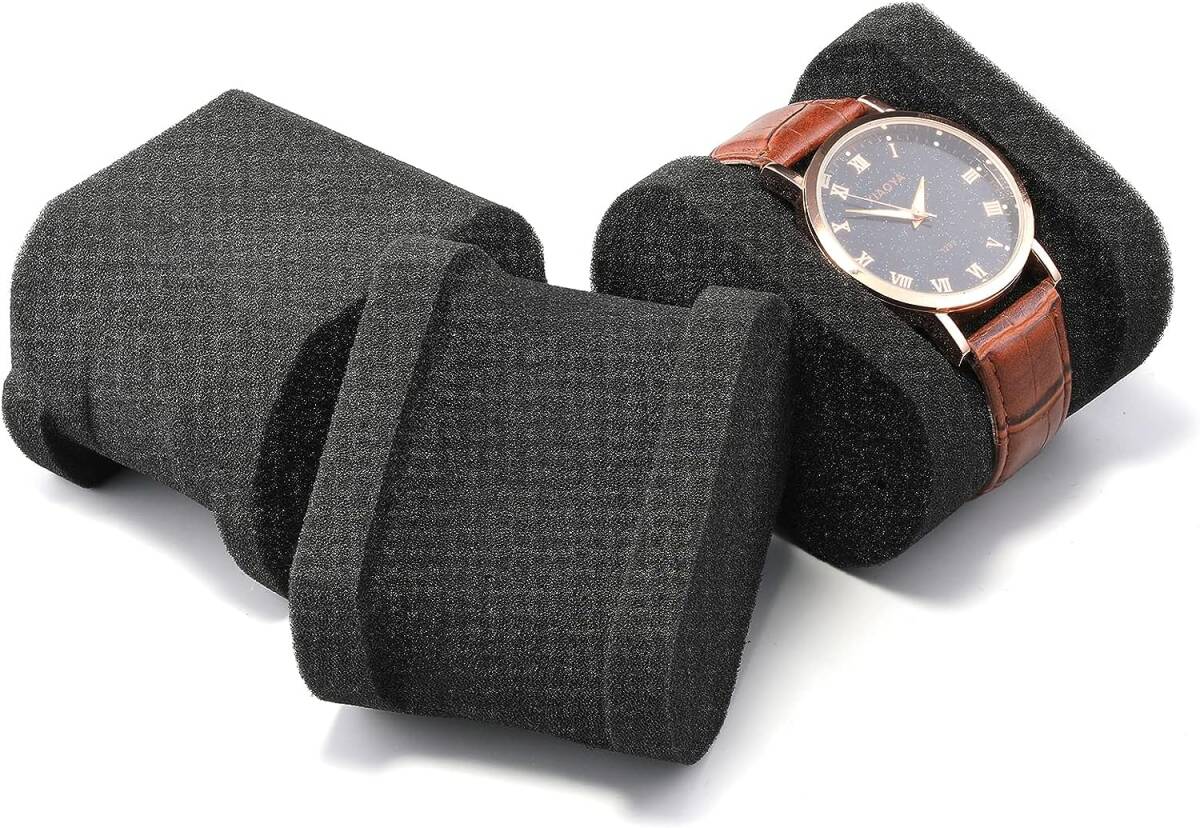 腕時計ケース 3本収納 腕時計収納バッグ 旅行 ハードカバー保護 カスタムスポンジ枕 ウォッチの揺れ止 小型大型の時計 ダイバーズウォッチ_画像5