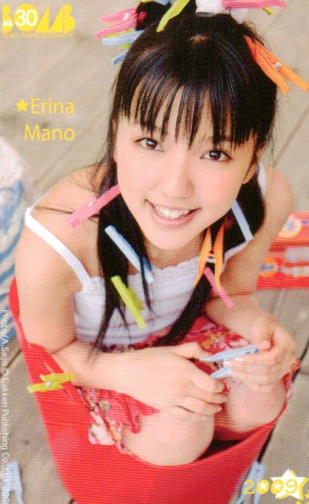 ★真野恵里菜 ボム★テレカ５０度数未使用on_76の画像1