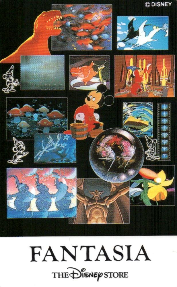 ★ミッキー ディズニーストア FANTASIA★テレカ５０度数未使用oi_100の画像1