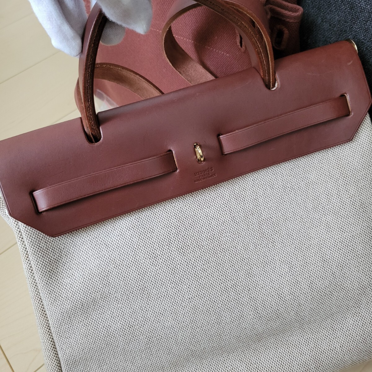 HERMES　エルメス　エールバッグPM　ゴールド金具　2WAYショルダーバッグ_画像5