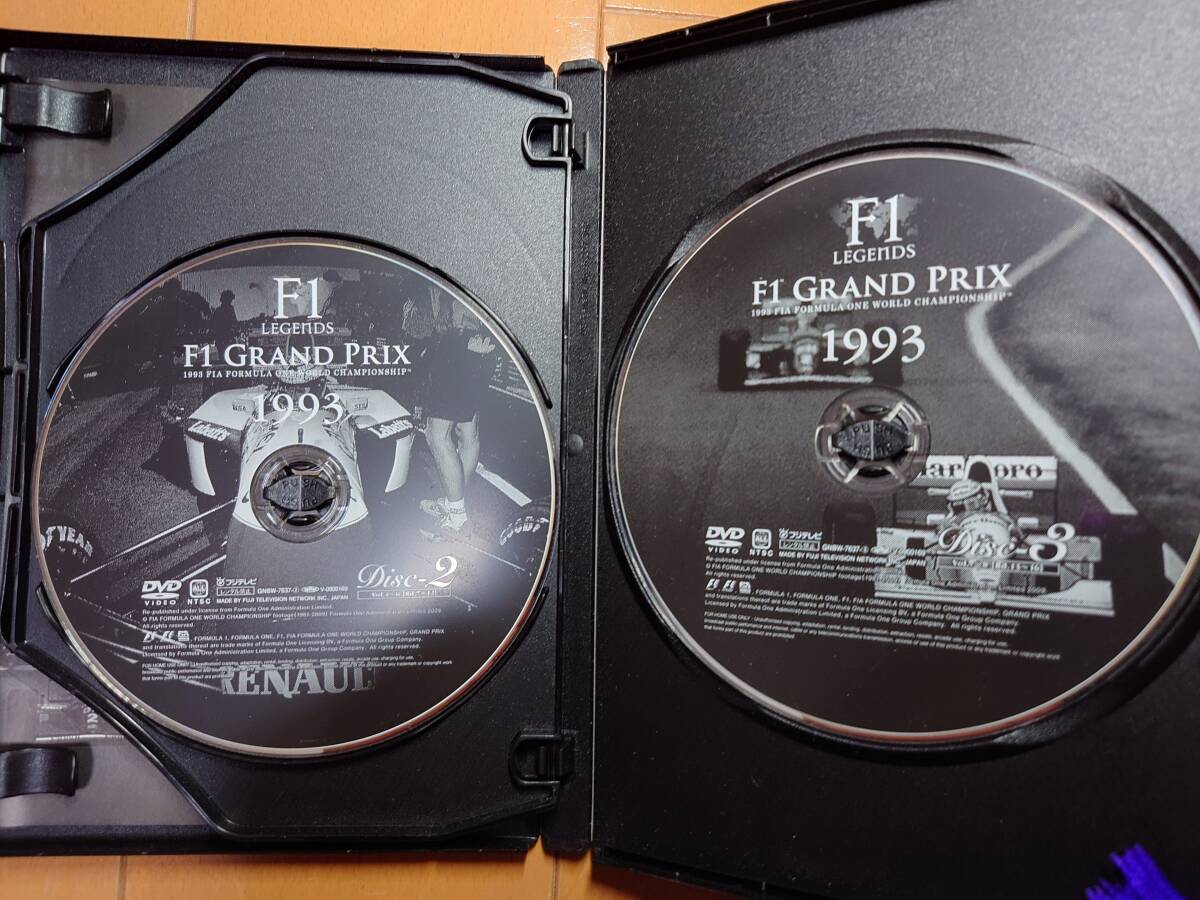 中古状態良 F-1 LEGENDS F1 GARND PRIX1993 DVD3枚組の画像4