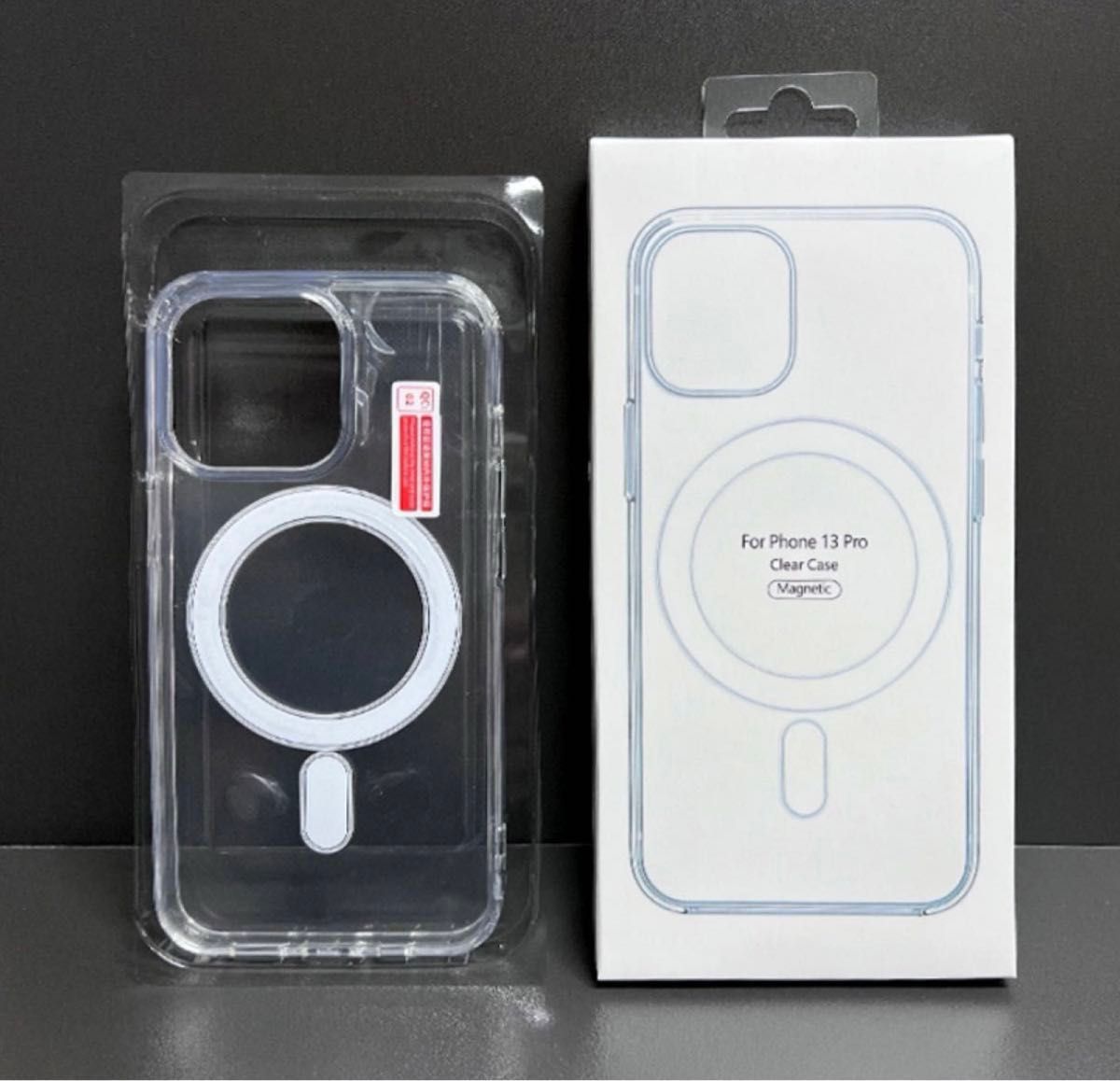 MagSafe対応 iPhone15 pro max クリアケース+覗き見防止ガラスフィルム　セット