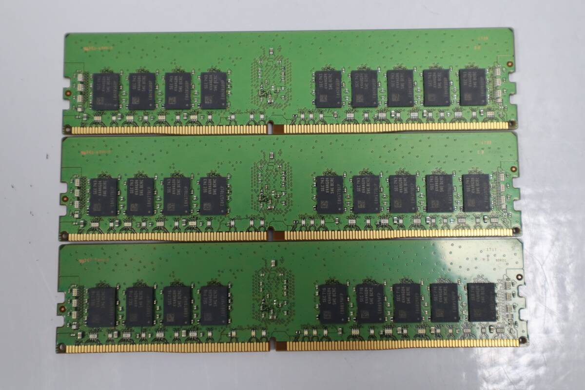 E7682 Y 3枚セット計24GB Samsung Fujitsu M393A1G40EB1 8GB 1Rx4 PC4-2400T DDR4 メモリ サーバー用 S26361-F3934-E511 RX2530 RX2540用の画像4