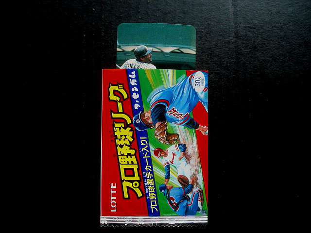 ロッテ 1989年 117番 セシル・フィルダー 阪神タイガース プロ野球リーグフーセンガム カード袋付き 35年前 稀少の画像3