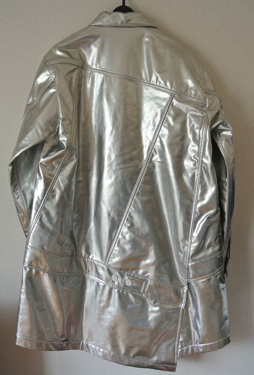 new goods unused COMME des GARCONS HOMME PLUS coat ( Comme des Garcons Homme pryus) silver color .. screw . jacket 