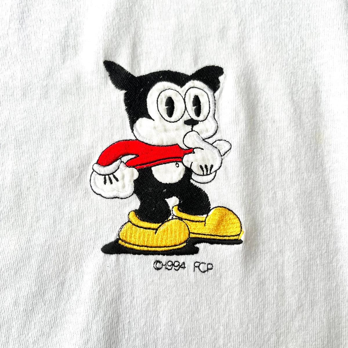 90s】Betty Boop 刺繍イラスト 半袖ポケットTシャツ 白 ベティー 90s】Betty Boop 刺繍イラスト 半袖ポケットTシャツ 白 ベティー