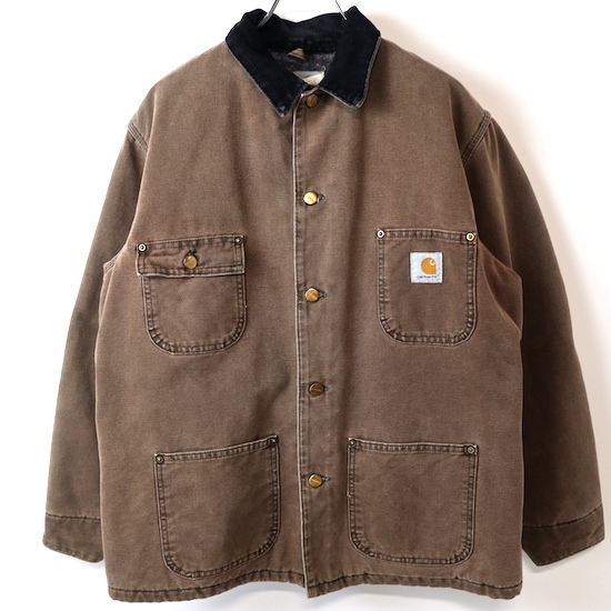 90s Carhartt カーハート ミシガンチョアコート(メンズ M)ブラウン ダック カバーオール