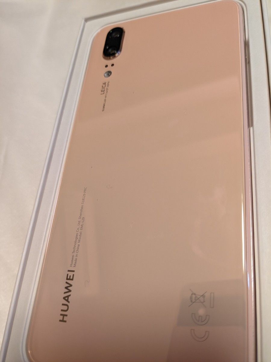 BT交換済 HUAWEI P20 ピンクゴールド 128 GB SIMフリー