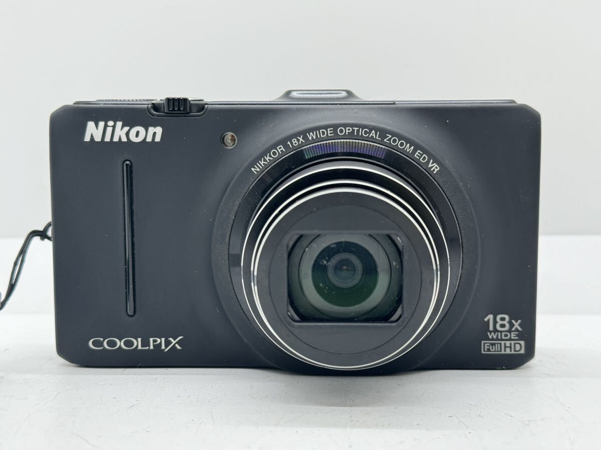 軽aw102 Nikon COOLPIX S9300 コンパクトデジタルカメラ ニコン クールピクス ブラック_画像2