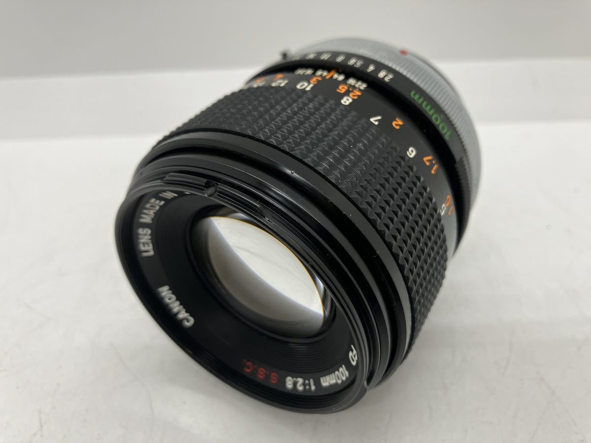 安a◇ 020 Canon キャノン CANON LENS FD 100mm 1:2.8 S.S.C. 単焦点レンズ マニュアルフォーカス 中古品_画像1