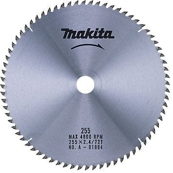 マキタ 255mm×2.4mm×72P スライドマルノコ・卓上マルノコ用木工・アルミ用チップソー A-01884×1枚■安心のマキタ純正/新品/未使用■