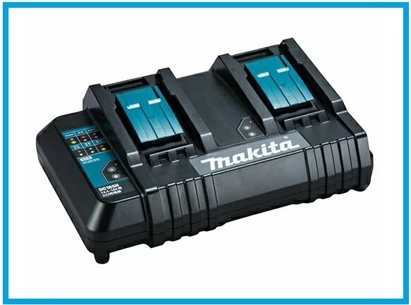 マキタ14.4V/18Vバッテリ専用2口充電器 DC18SH (2本同時に充電)【安心のマキタ純正品】 ■安心のマキタ純正/新品/未使用■