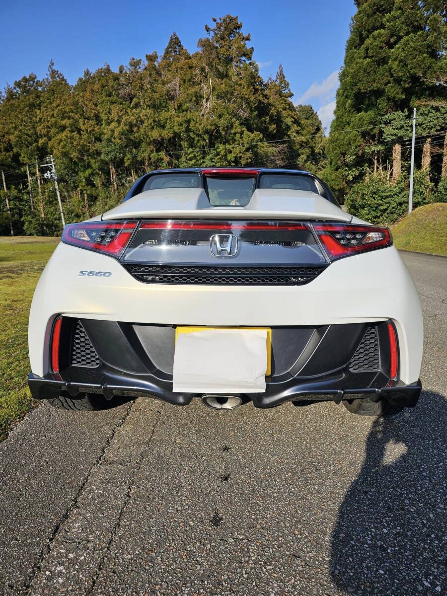 HONDA S660 α アルファ 6速MT Modulo MUGEN エアロ センターディスプレィ Rカメラ アクティブスポイラー 車検R７/３etc。の画像7