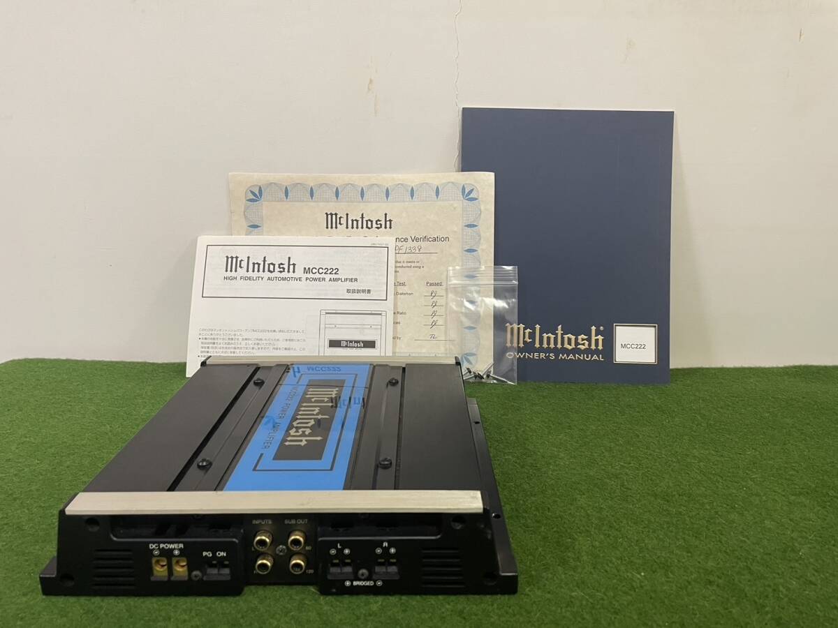 McIntosh マッキントッシュ MCC222 パワーアンプ 2ch×110Wの画像6