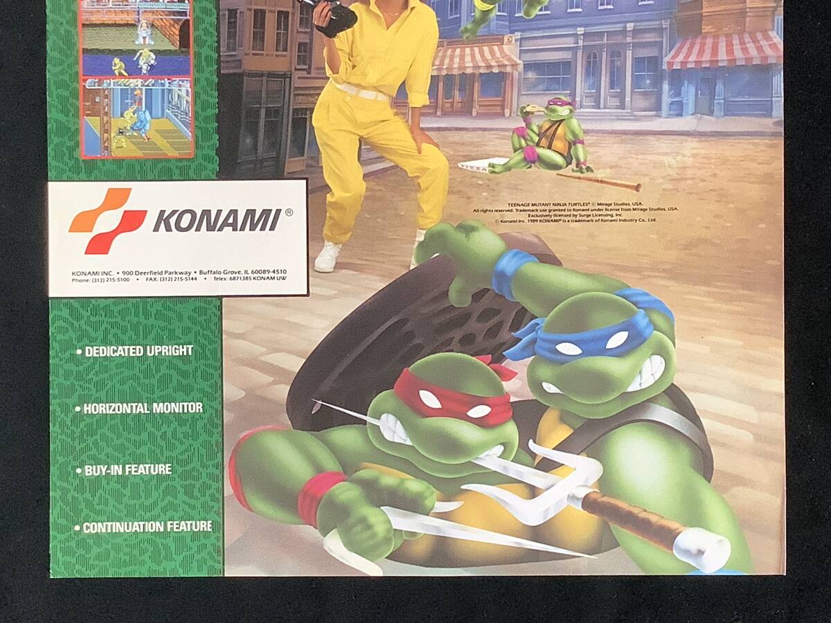 コナミ / チラシ  T.M.N.T. スーパー亀忍者 / Teenage Mutant Ninja Turtles  1989年の画像3