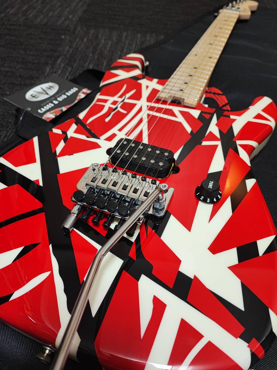 EVH Striped Series Red with Black Stripesの画像2