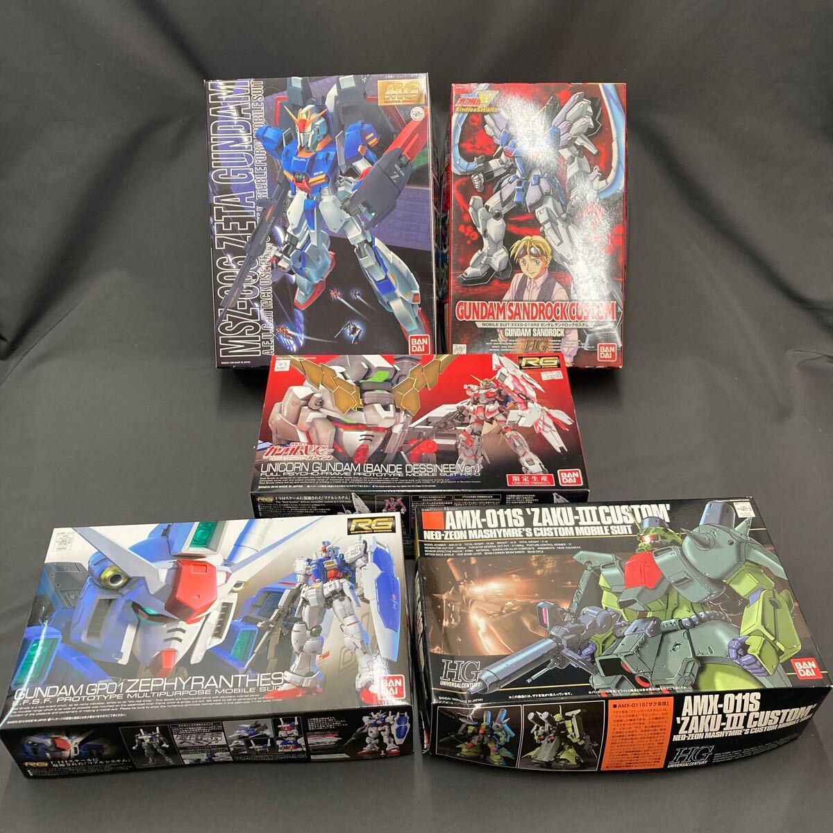 539◆BANDAI　機動戦士ガンダム　プラモデル　5点　まとめ売り　_画像1