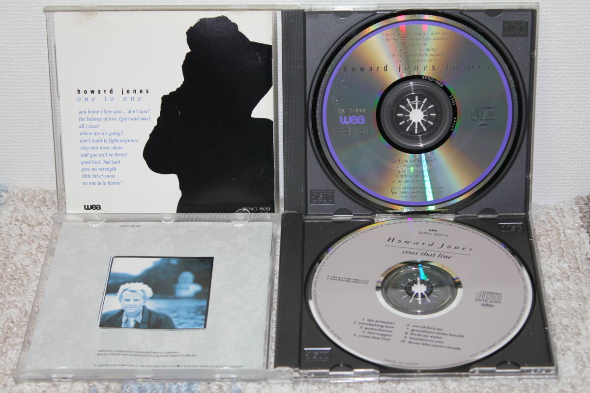 国内盤CD2枚★ハワード・ジョーンズ HOWARD JONES ワンtoワン／クロス・ザット・ライン★の画像3