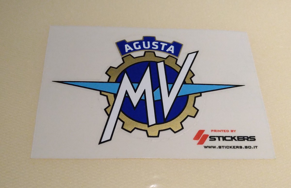 【未使用品 イタリア製】MV AGUSTA ステッカー Giacomo Agostini_画像2