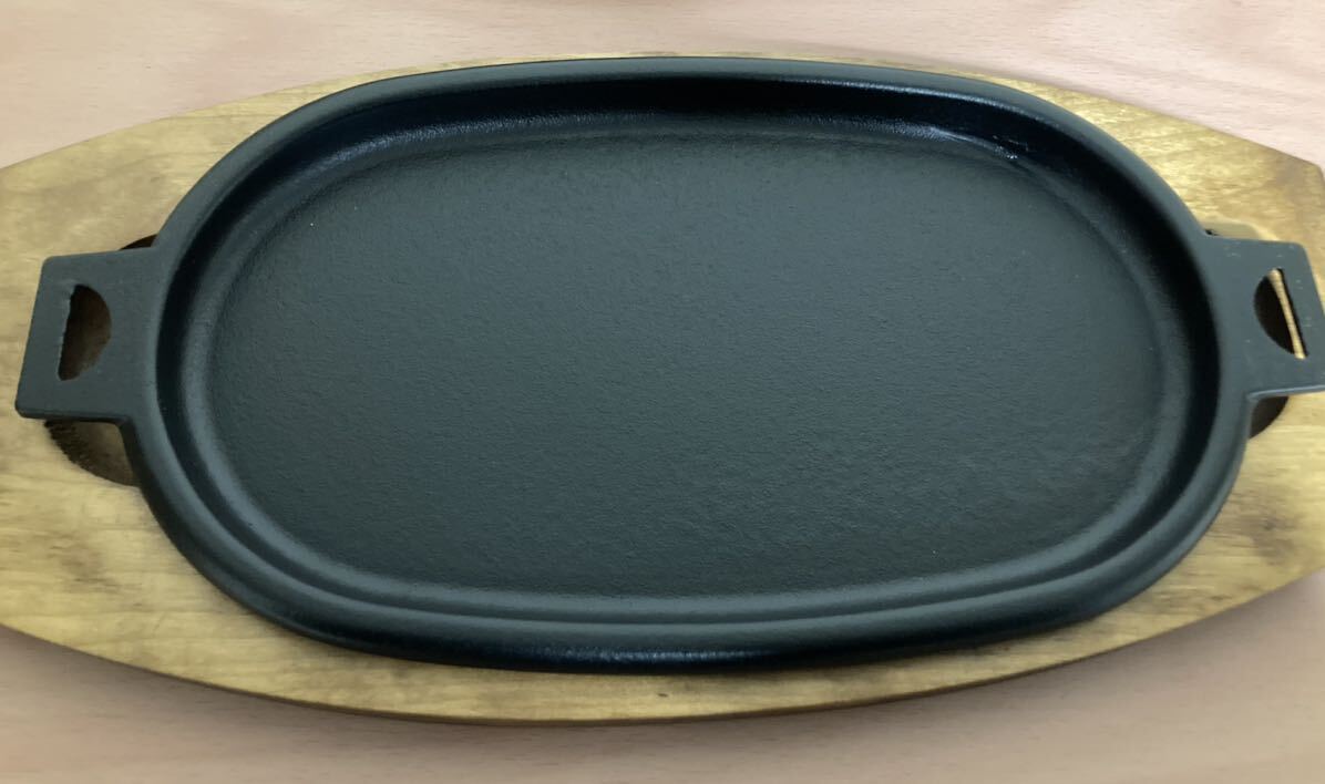 未使用品！！ ステーキ皿 2枚セット 鉄板皿 調理器具 _画像3