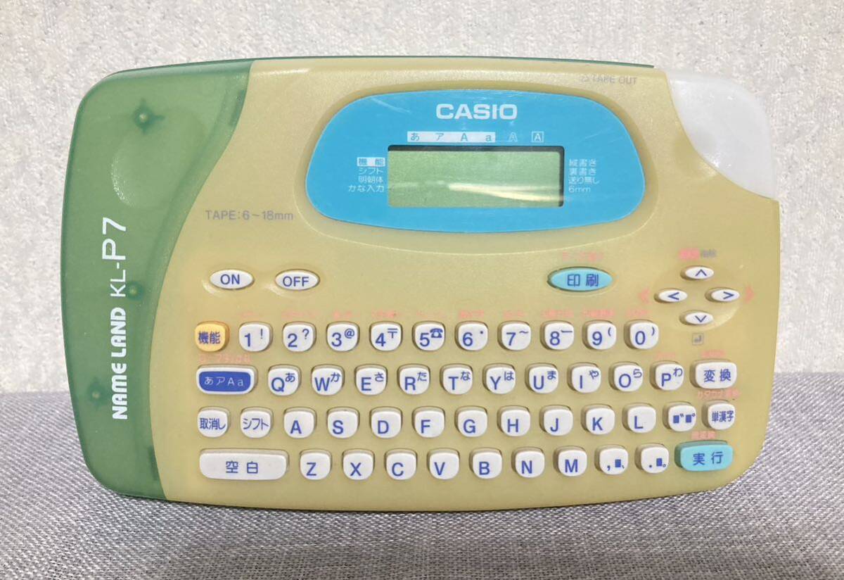 超激安！！ CASIO KL-P7 ネームランド ラベルライター カシオ テプラ 名前シール