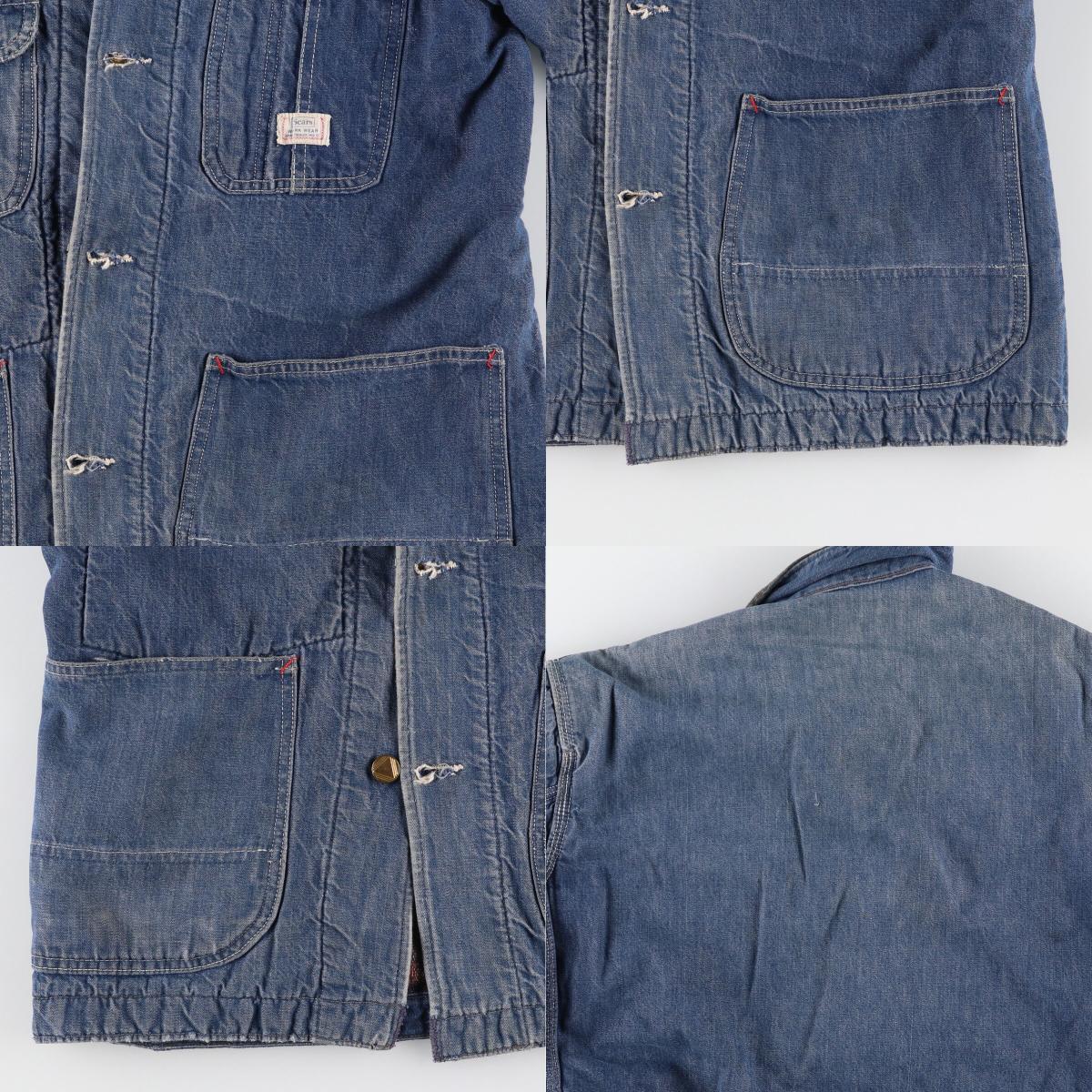 古着 60年代 シアーズ Sears WORK WEAR デニムカバーオール メンズM ヴィンテージ /evb003768_画像8